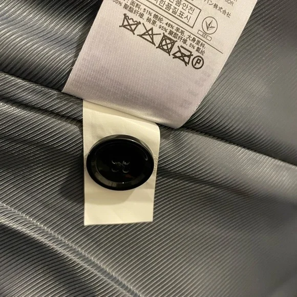 Banana Republic chartreuse car coat with quilted lining - Picture 5 of 5